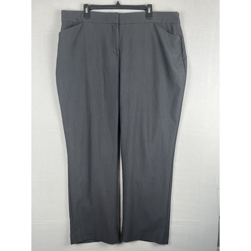 JM‎ Collection Womens Pants 20W Black Straight Stretch